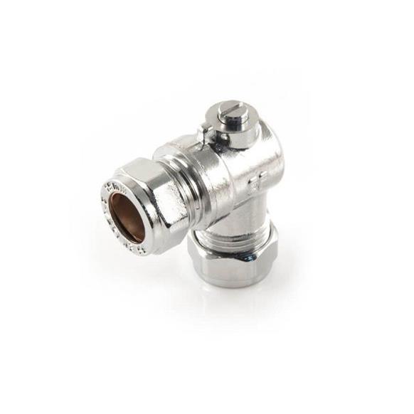15mm CP angled isolation valve