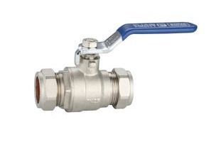 22mm lever ball valve - blue handle